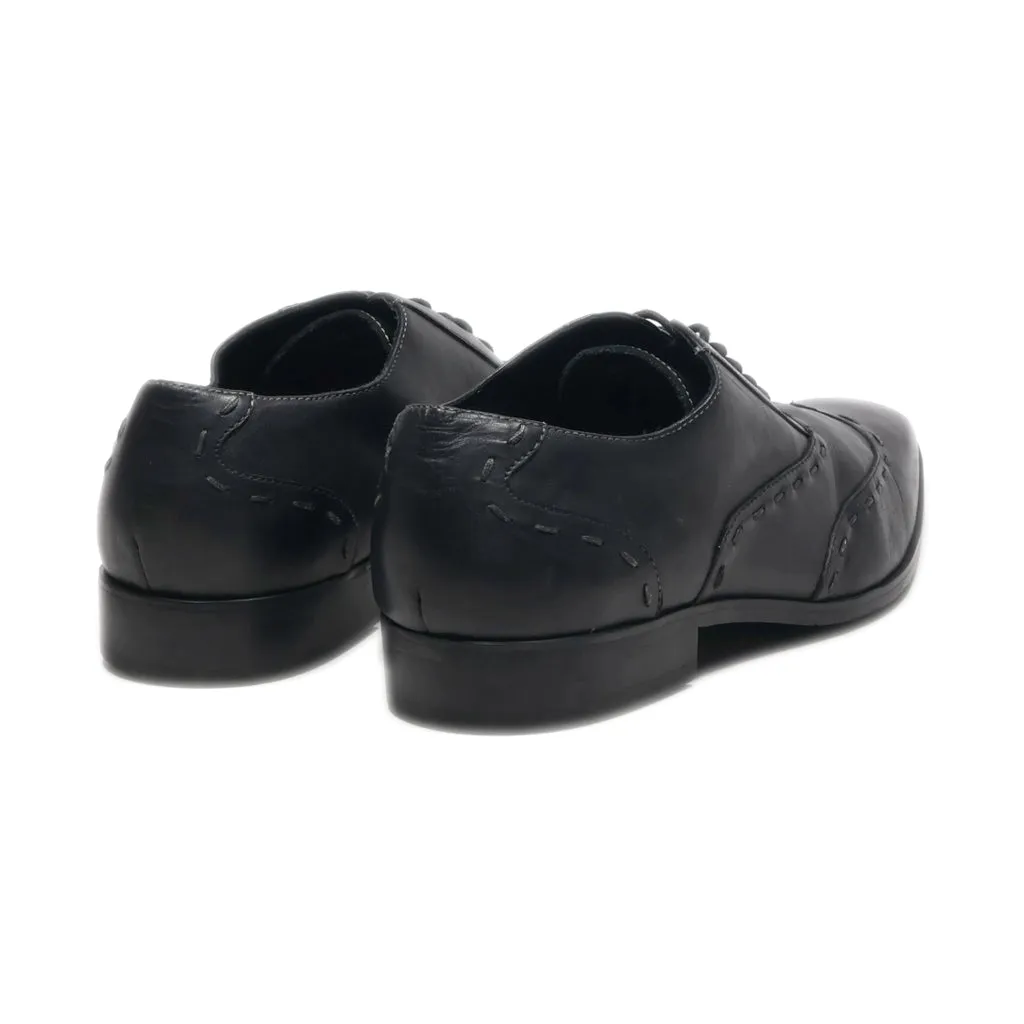 Aston Grey Elliot Shoe Formal Lace Ups Leather Black Colour For Men