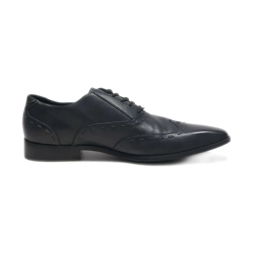 Aston Grey Elliot Shoe Formal Lace Ups Leather Black Colour For Men