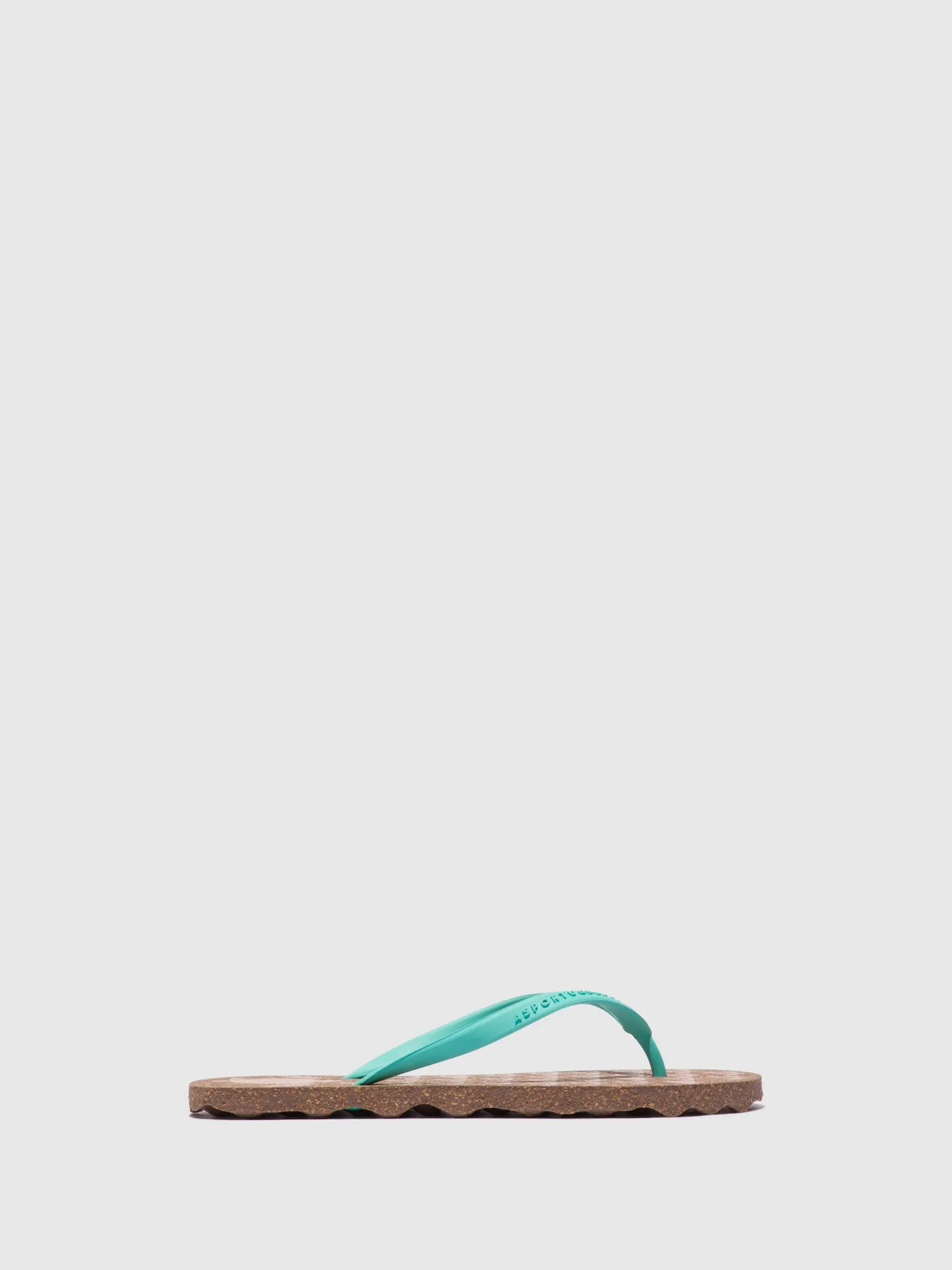Beach Flip-Flops TURTLE Green Rubber Strap