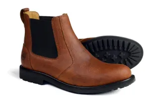 BRECON Mens Brown Chelsea Boots - Havana brown by orca Bay
