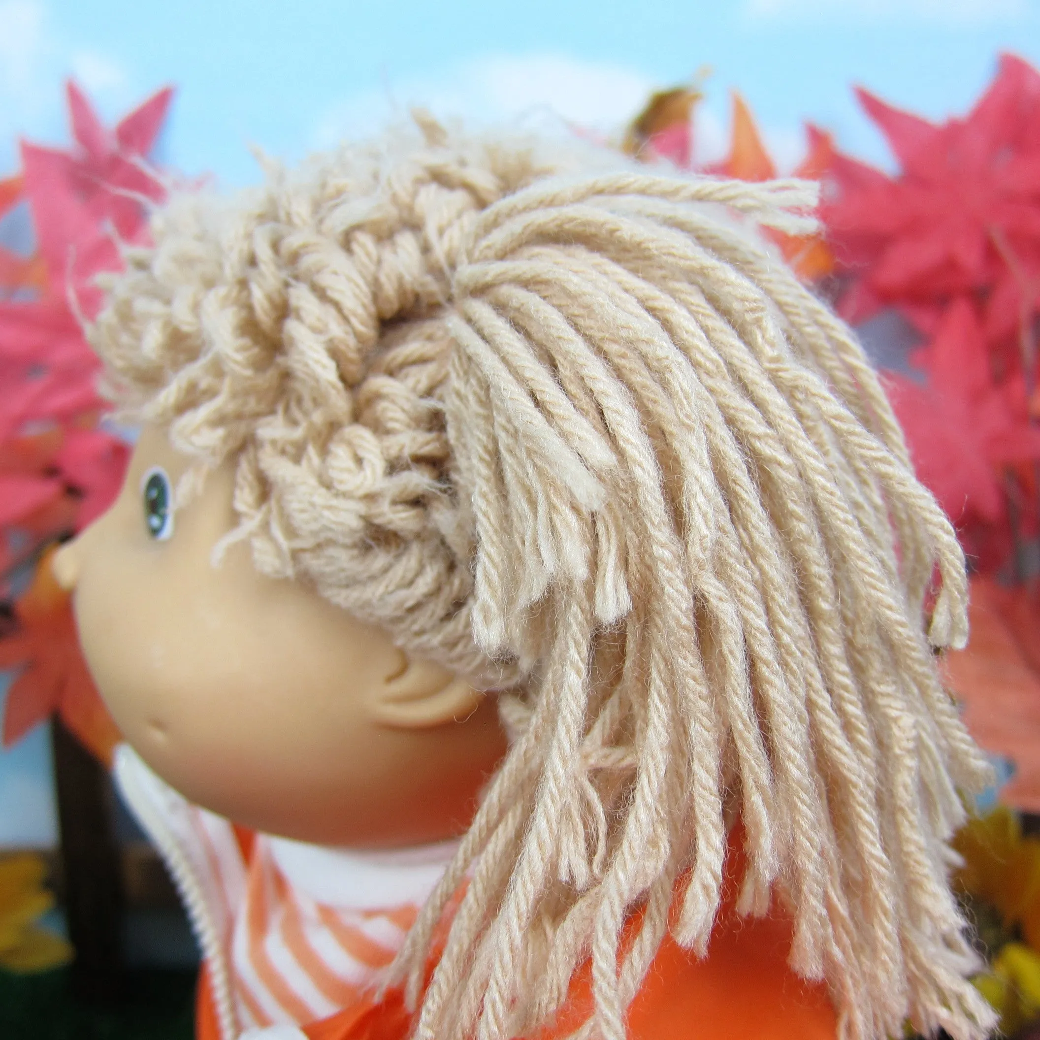 Cabbage Patch Kids Doll - Girl, Light Brown Hair, Green Eyes, Dimples, Tooth