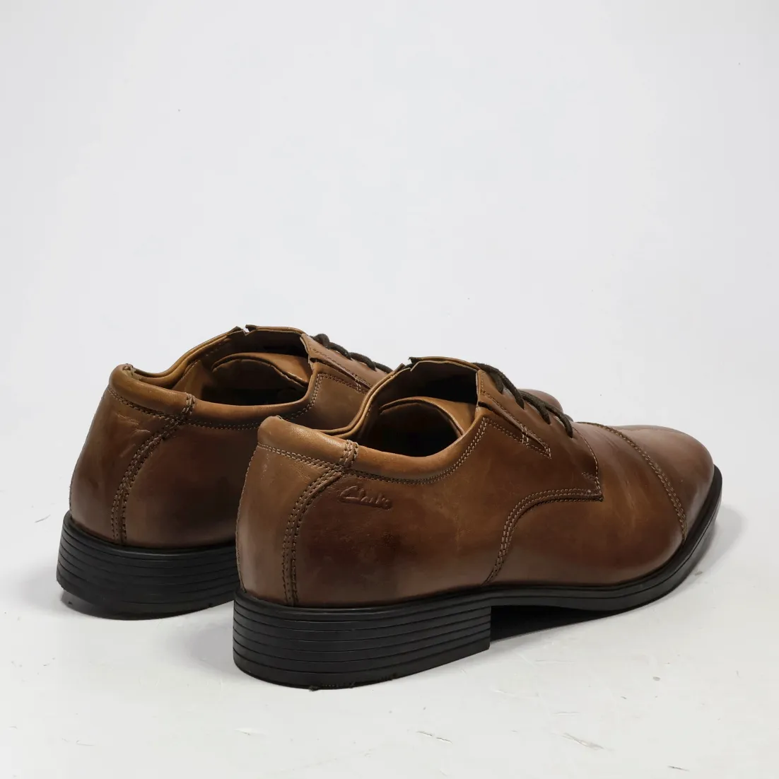 Clarks Collection Formal Lace Ups Leather Brown Colour For Men