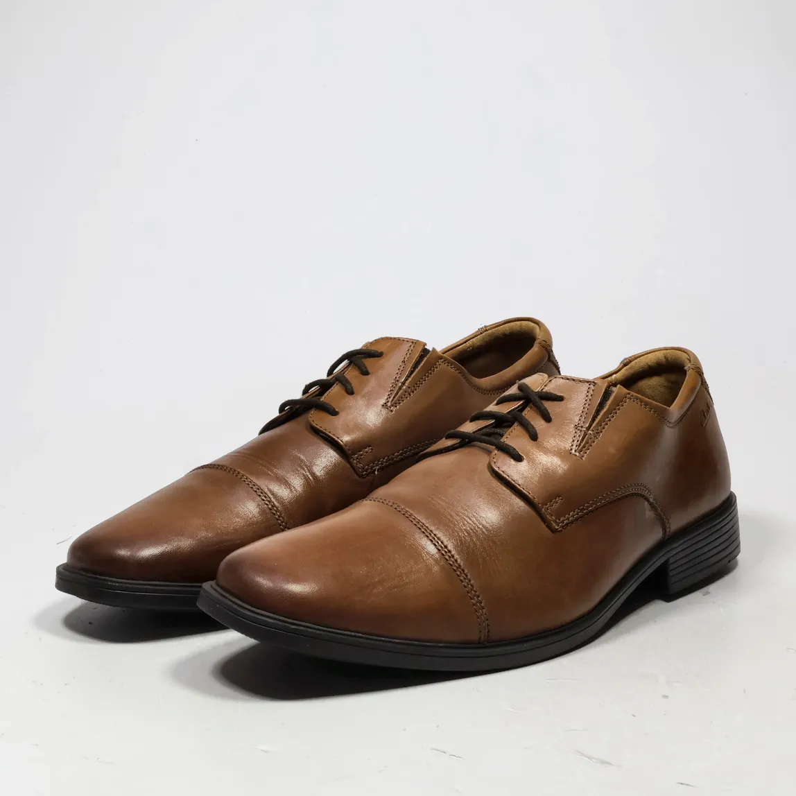 Clarks Collection Formal Lace Ups Leather Brown Colour For Men
