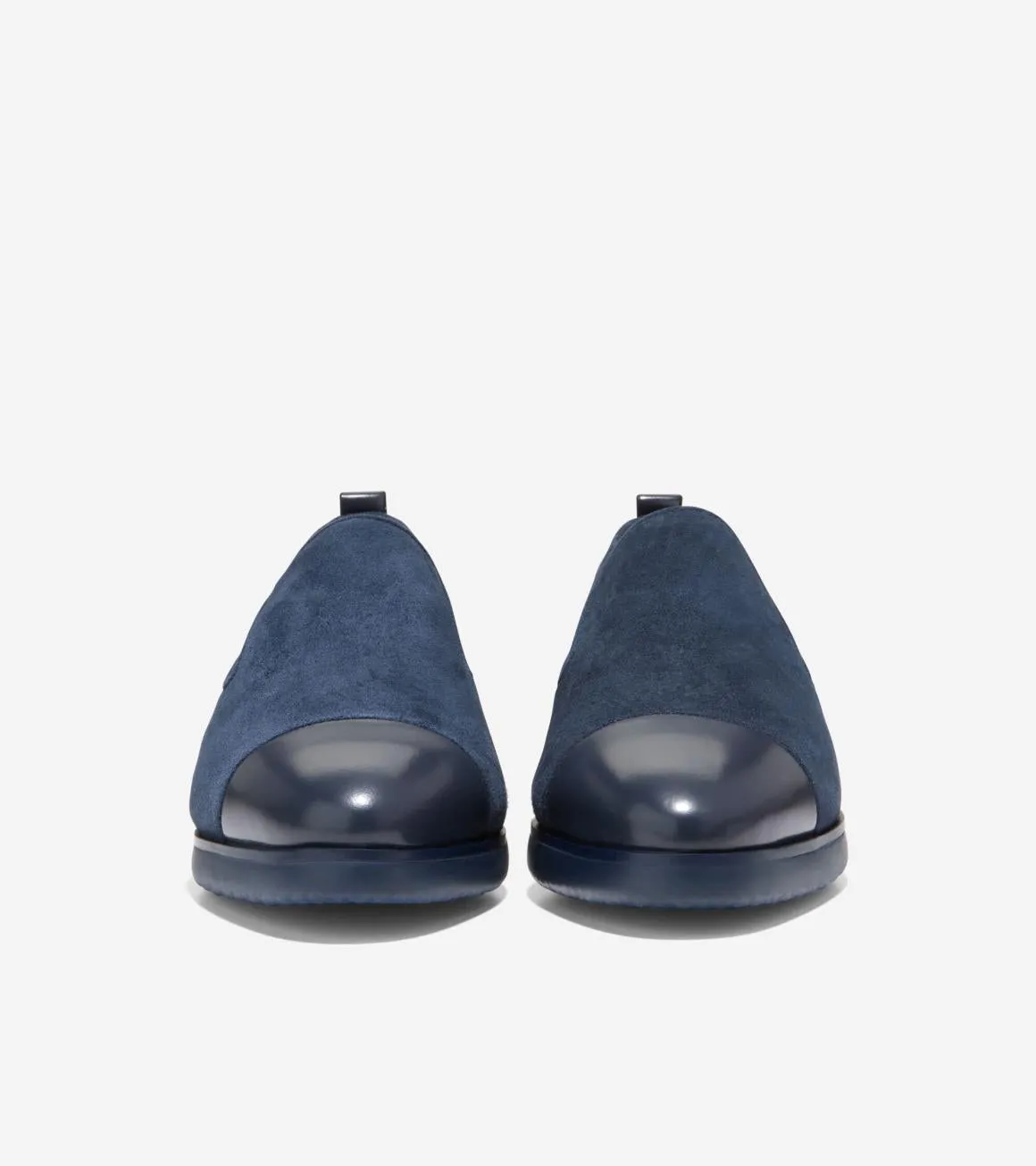 Cole Haan Grand Ambition Navy Blazer Suede Fsahion Slip-On Loafer Shoes