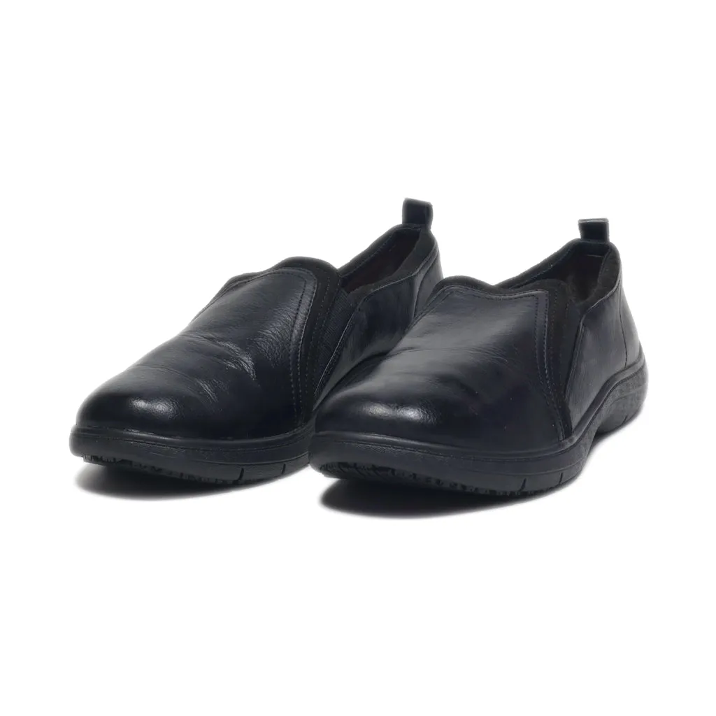 Dr. Scholl'S Formal Slip Ons Leather Black Colour For Men