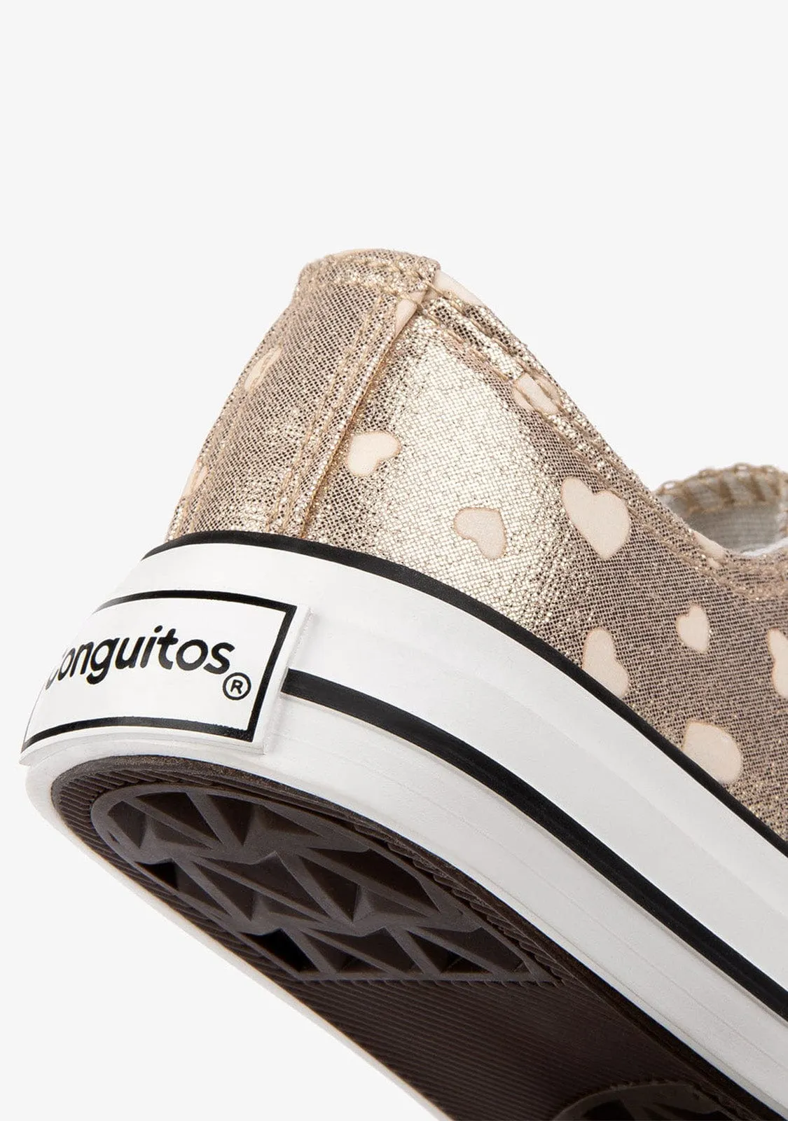 Girl's Platium Glows in the Dark Sneakers