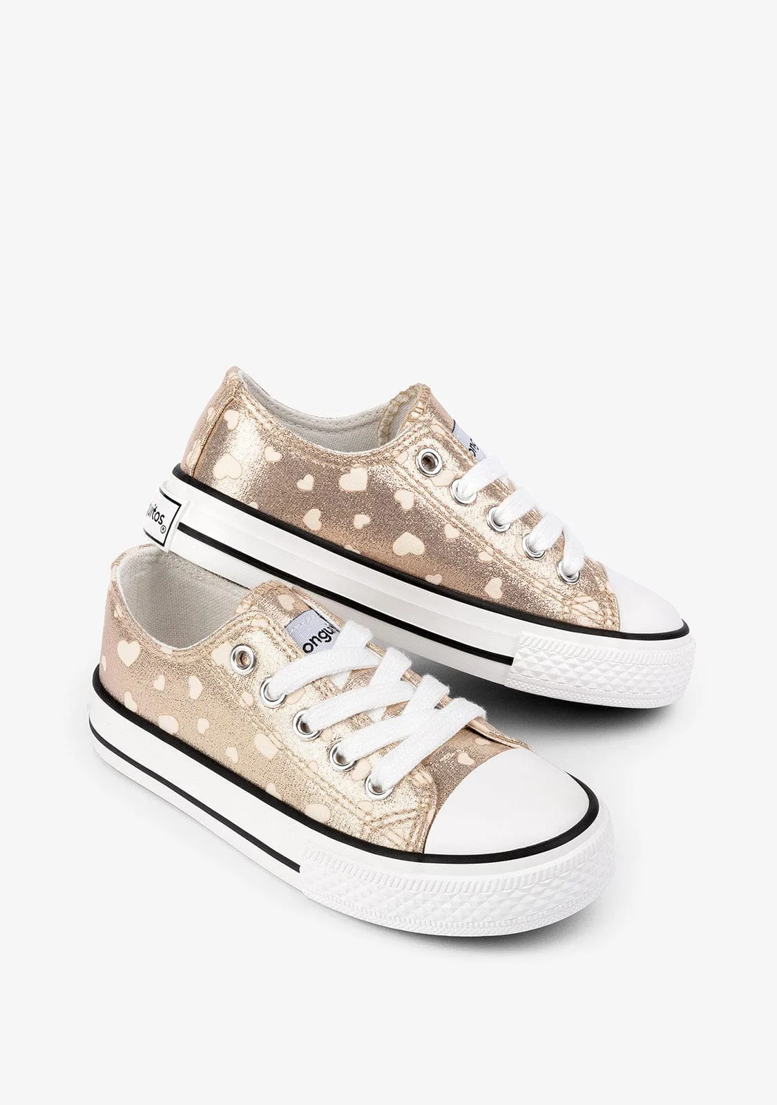 Girl's Platium Glows in the Dark Sneakers