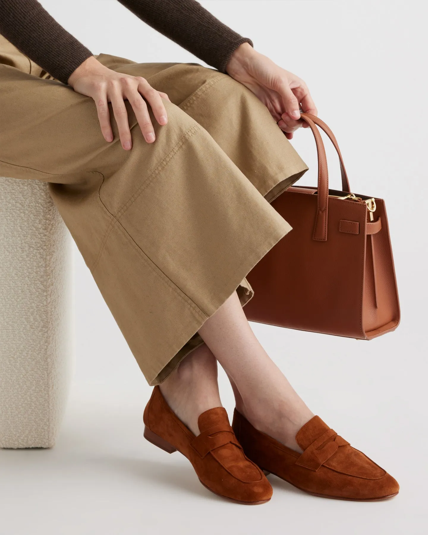 Italian Suede Penny Loafer