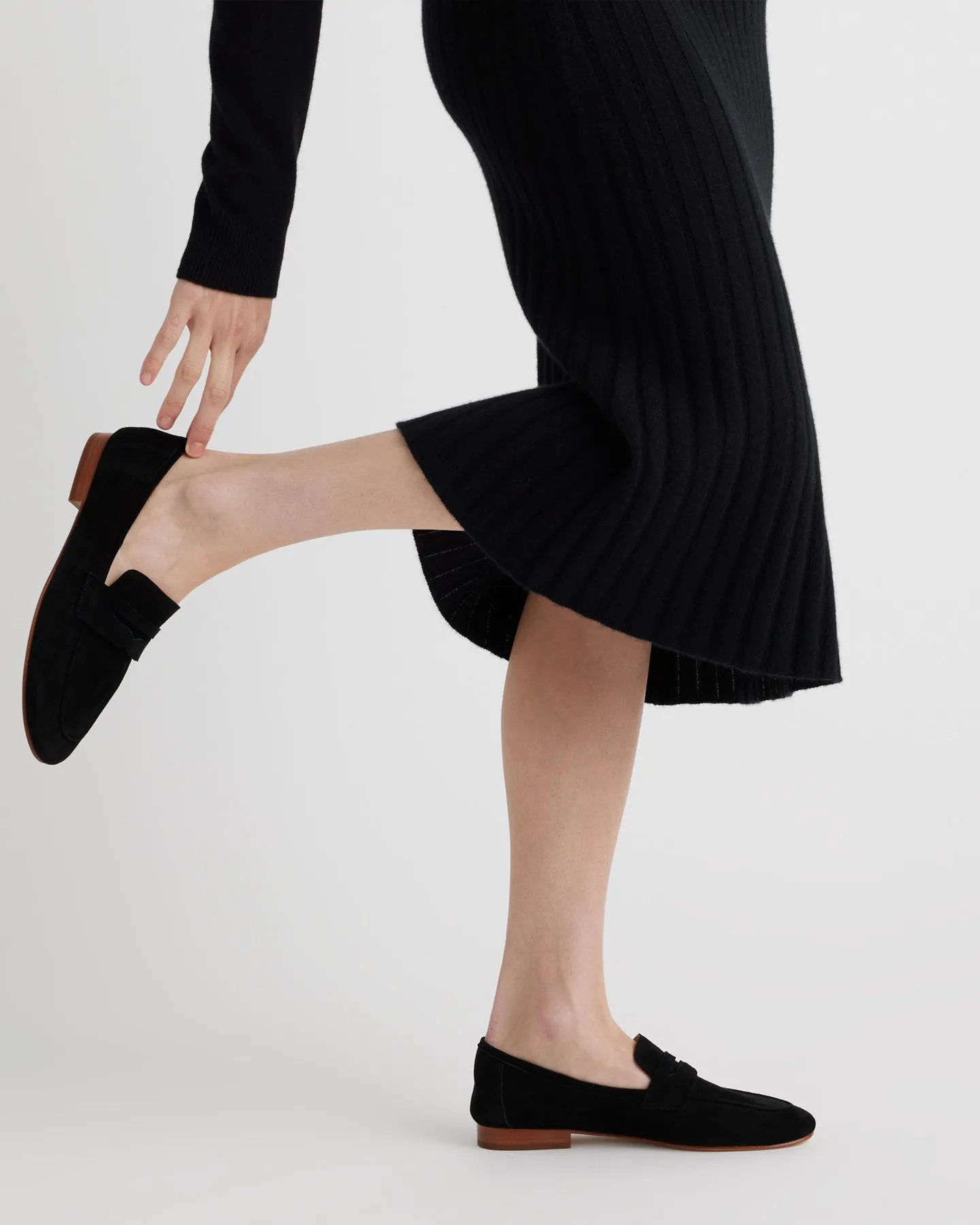 Italian Suede Penny Loafer