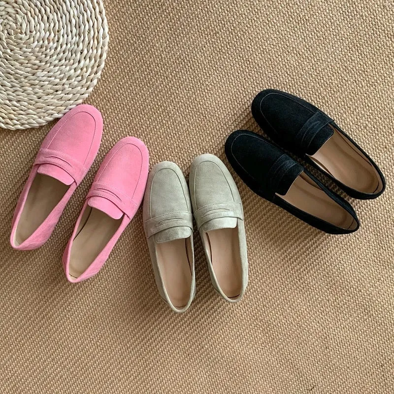 Kiera Kid-Suede & Velvet Loafers