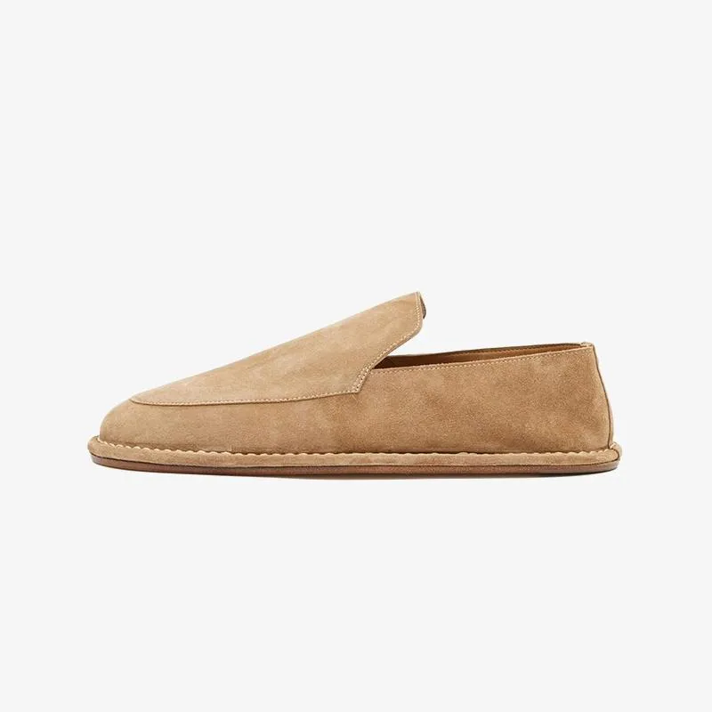 Light Brown Suede Loafers