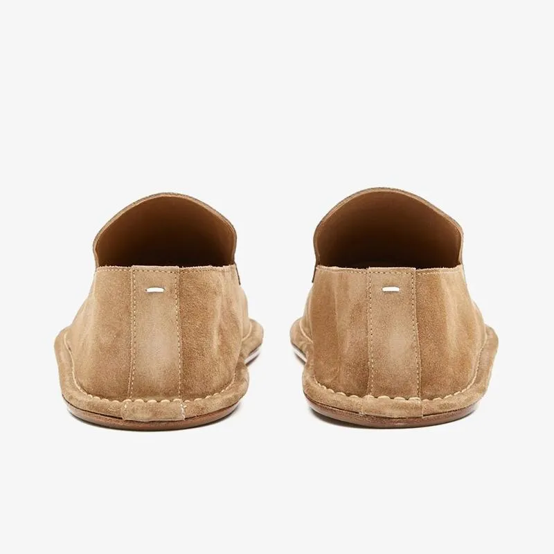 Light Brown Suede Loafers
