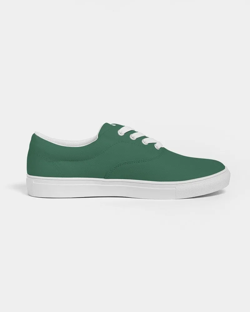 Medium Dark Green Men's Canvas Sneakers | Men's | Medium Dark Pastel Green | C60M0Y60K60