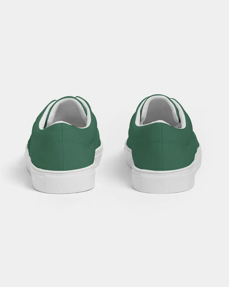Medium Dark Green Men's Canvas Sneakers | Men's | Medium Dark Pastel Green | C60M0Y60K60