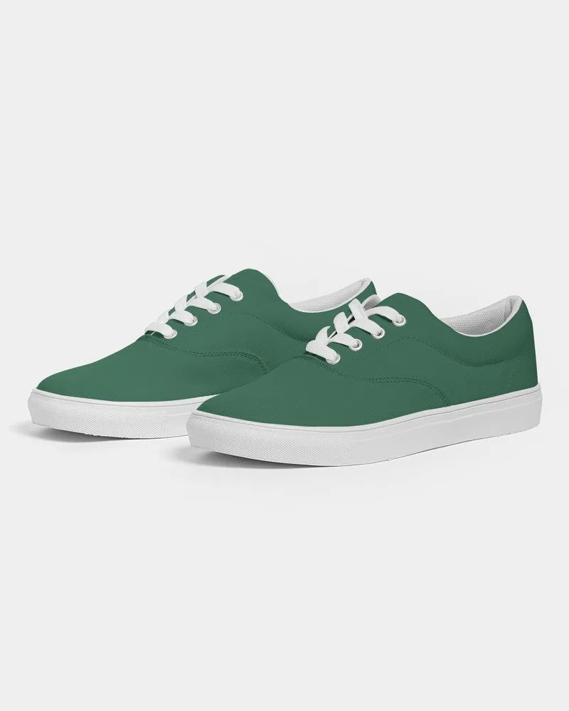 Medium Dark Green Men's Canvas Sneakers | Men's | Medium Dark Pastel Green | C60M0Y60K60