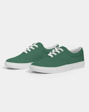 Medium Dark Green Men's Canvas Sneakers | Men's | Medium Dark Pastel Green | C60M0Y60K60