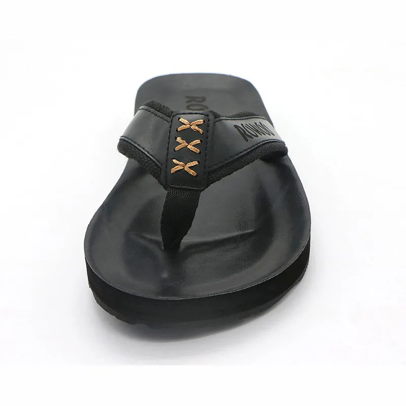 Men Beach Slippers With Soft Sole Classical Flip Flops Comfortable