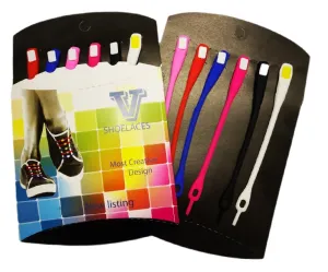 No Tie Silicone Shoe Laces - 12 Pack Assorted