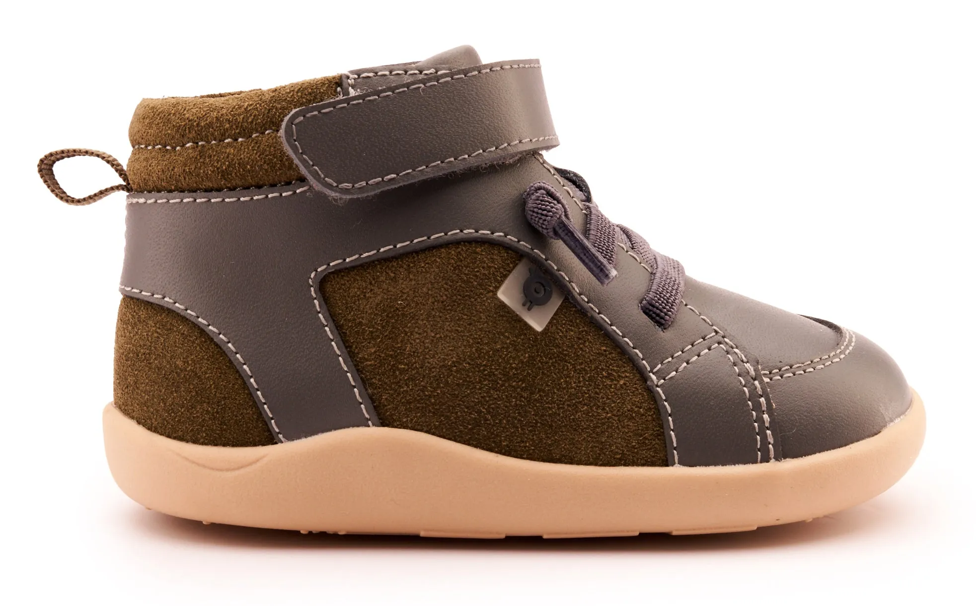 Old Soles Boy's 8039 Woodford Casual Shoes - Militare Suede / Grey
