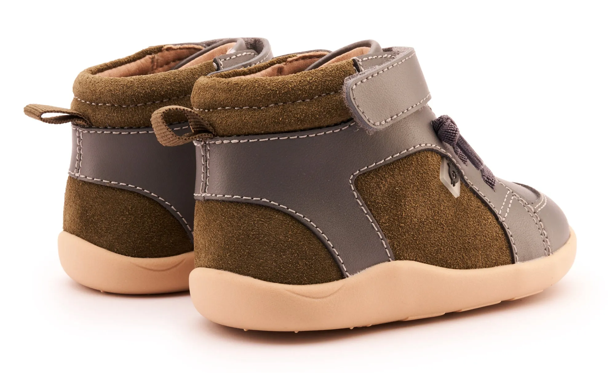 Old Soles Boy's 8039 Woodford Casual Shoes - Militare Suede / Grey