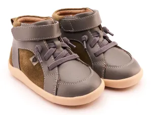 Old Soles Boy's 8039 Woodford Casual Shoes - Militare Suede / Grey