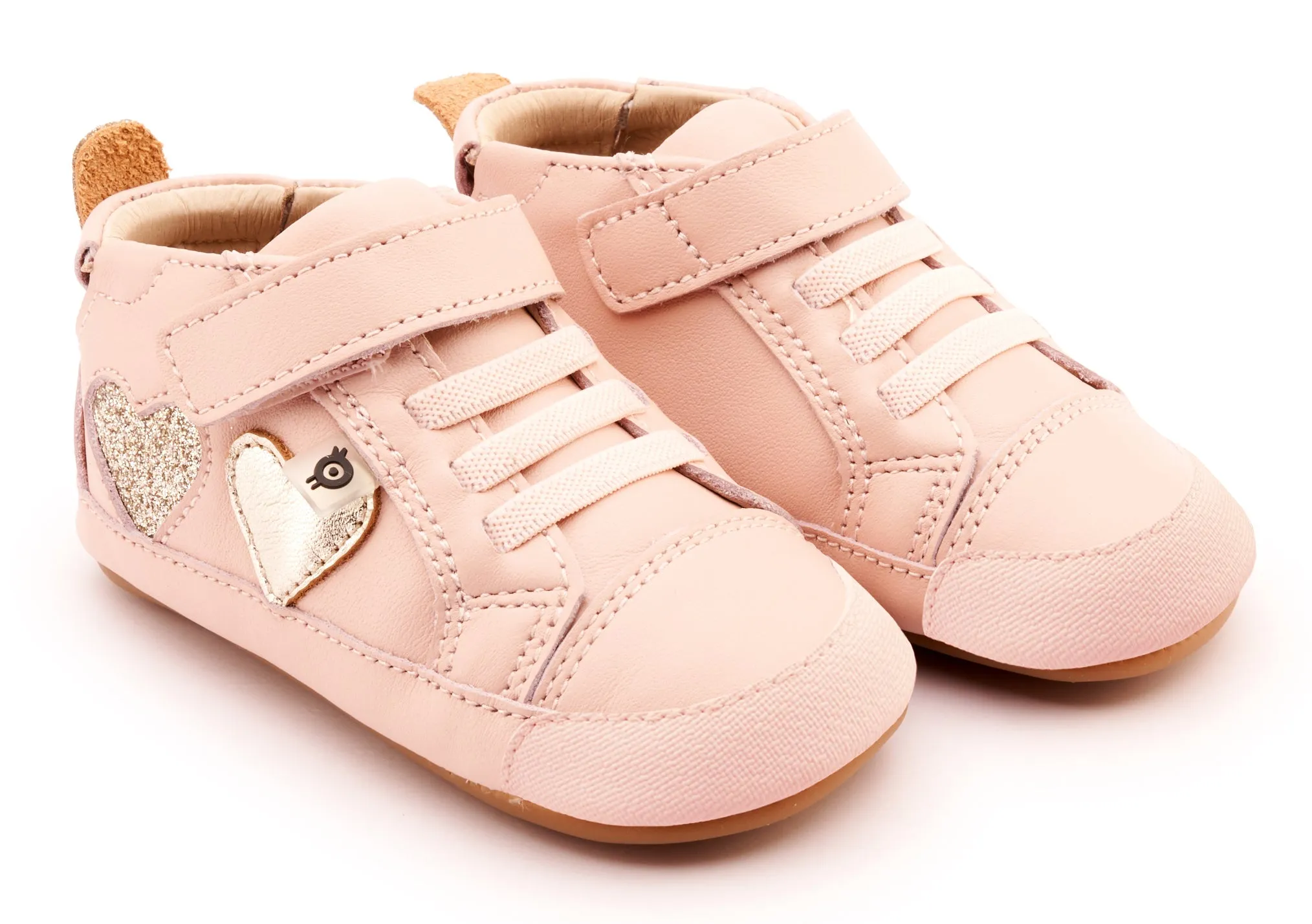 Old Soles Girl's 0072RT Harper Casual Shoes - Powder Pink / Gold / Glam Gold