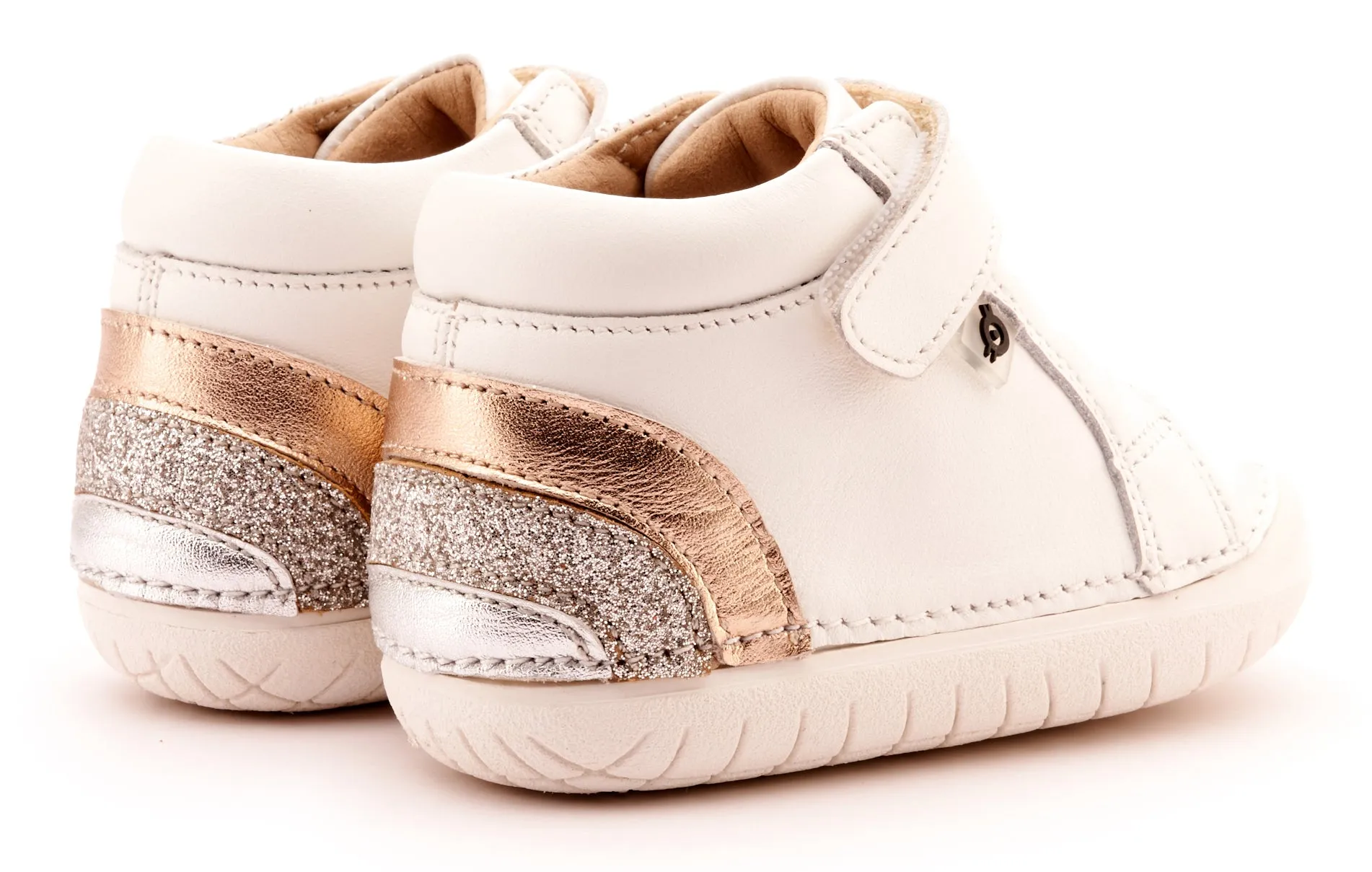 Old Soles Girl's 4091 Rainbow Champster Casual Shoes - Snow / Copper