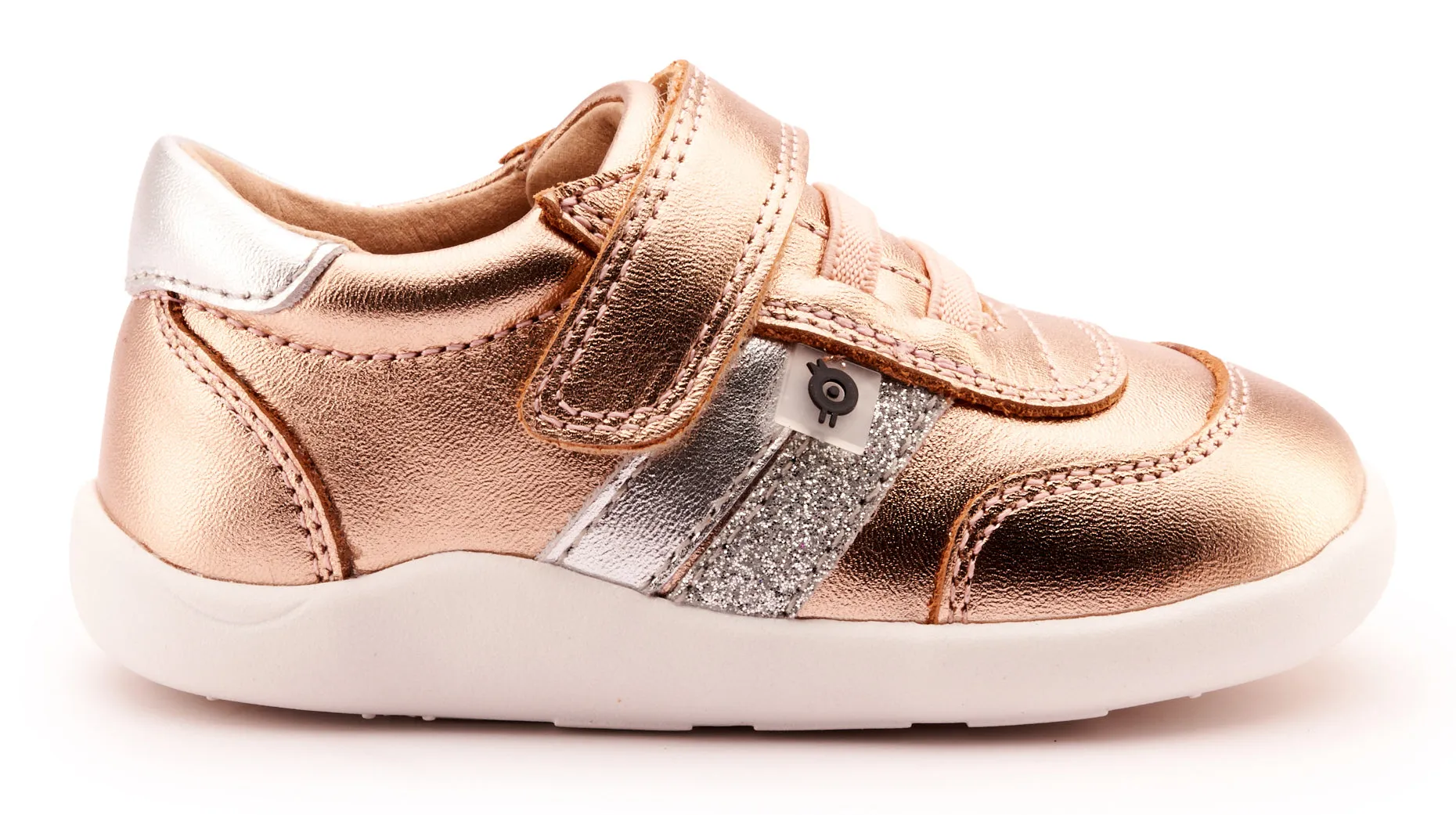 Old Soles Girl's 8013 Play Ground Casual Shoes - Copper / Silver / Glam Argent