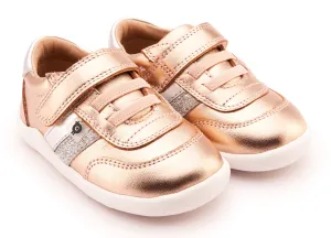 Old Soles Girl's 8013 Play Ground Casual Shoes - Copper / Silver / Glam Argent