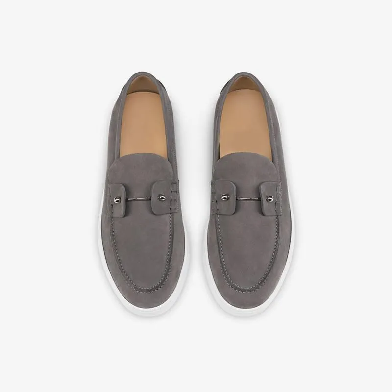 Suede Sliver Collar Boat Shoes Sneakers